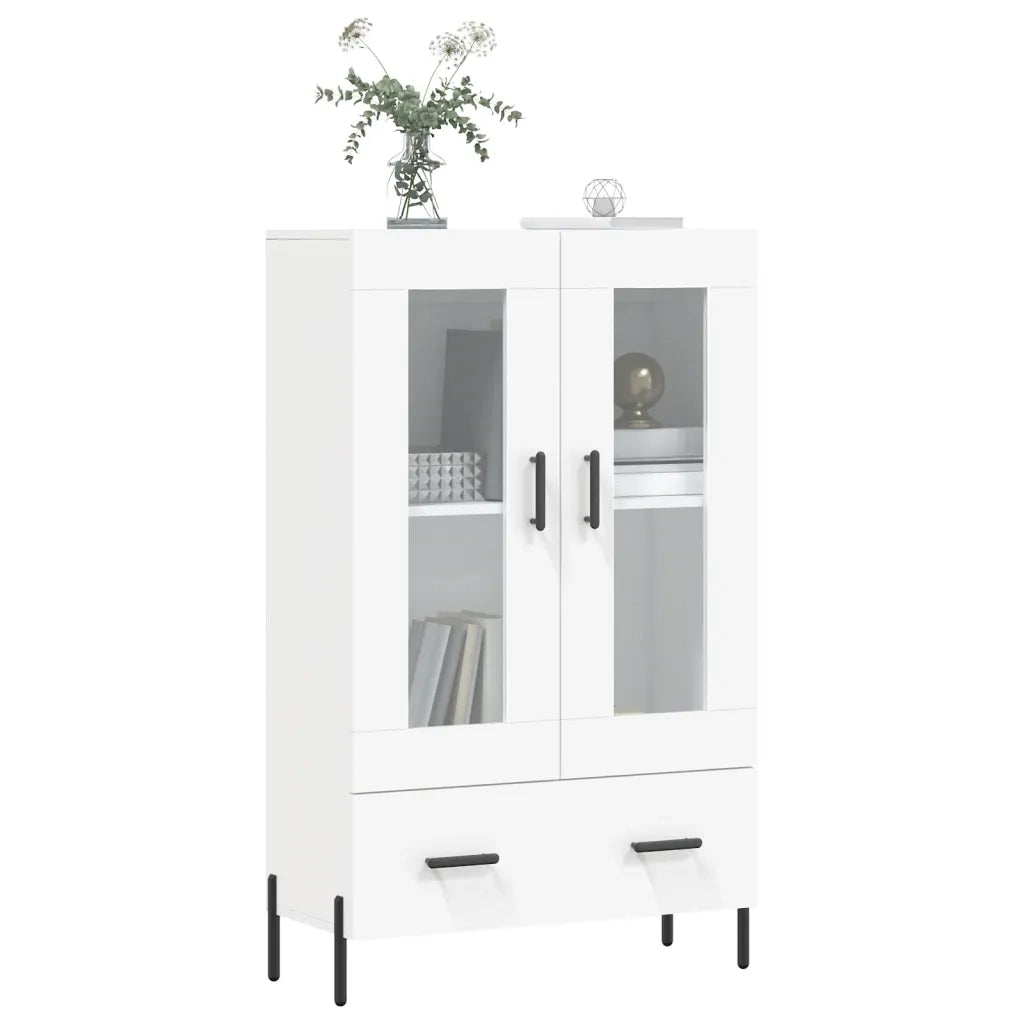 Credenza | Madia | Buffet da pranzo | Armadio da pranzo Bianca 69,5x31x115 cm in Legno Multistrato