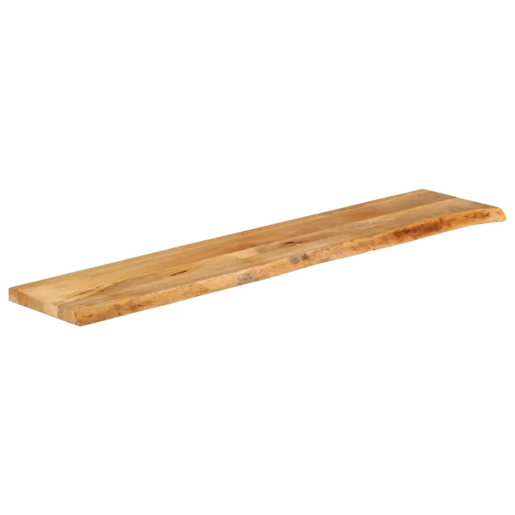 Piano Tavolo Bordi Vivi 180x30x3,8cm in Legno Massello di Mango 370485