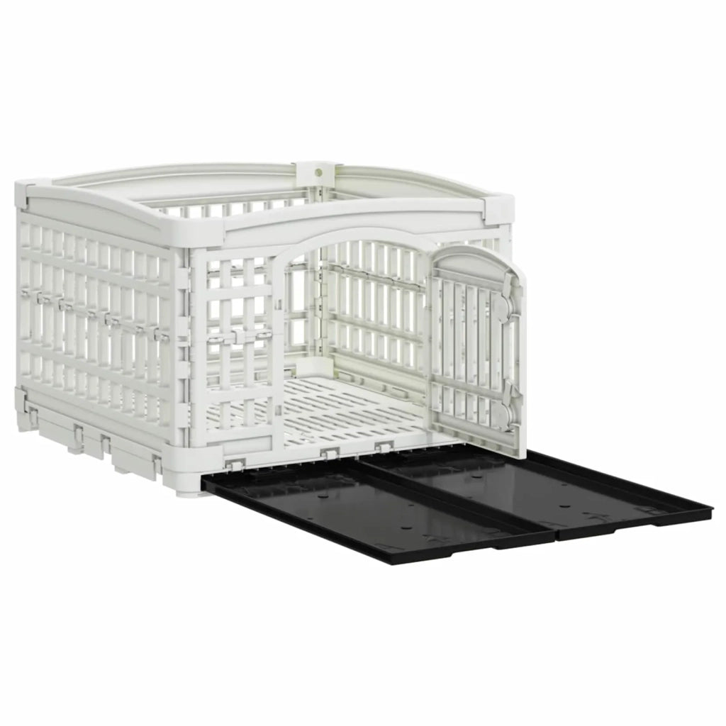 Parco giochi per cani a 4 pannelli 122 x 106,5 x 82 cm Plastica 42027215