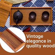 Tavolo per tè in legno tradizionale Cinese-Giapponese - design rettangolare - uso multifunzionale - 20 x 8 cm.