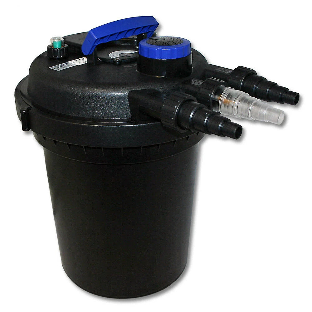 Kit di filtrazione per laghetti a pressione da 6000 litri con sterilizzatore UVC da 11 watt e pompa 16_0000891