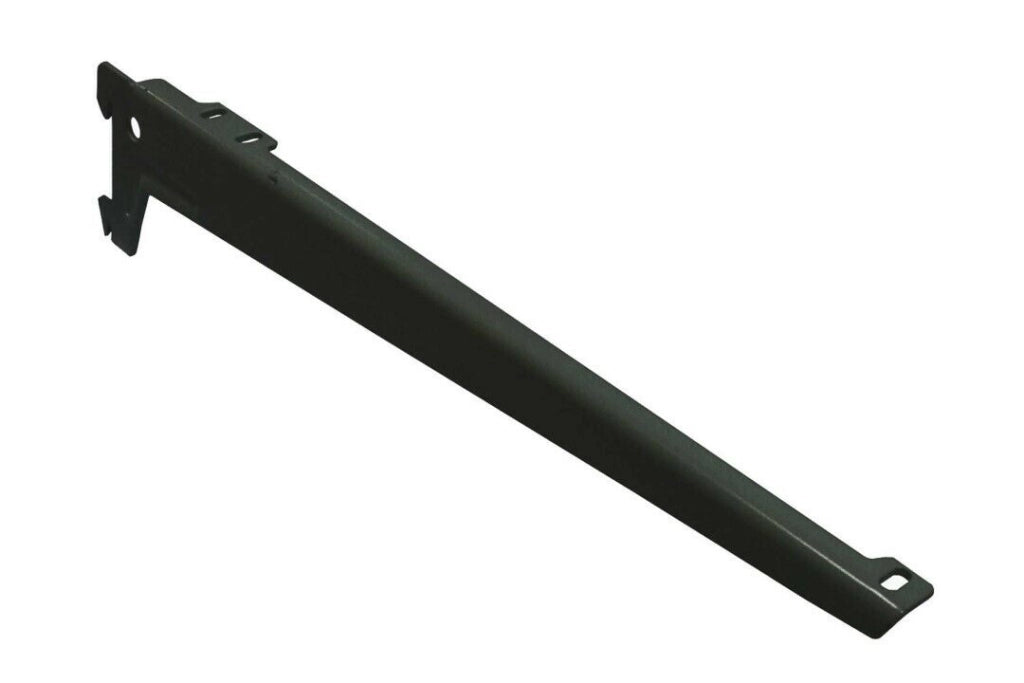 Reggimensola A Due Ganci Angolate Nera 38 Cm Pezzi 2 - Masidef