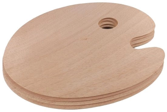Set di 4 Scatole di Vernici in Legno per Artisti