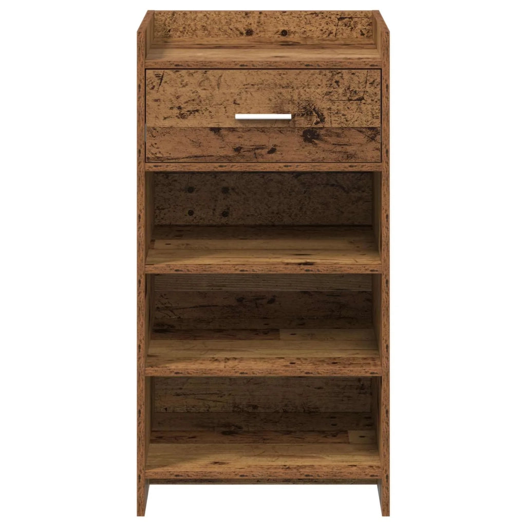 Mobile per scarpe con cassetto Legno antico 48 x 36 x 92 cm 8011353