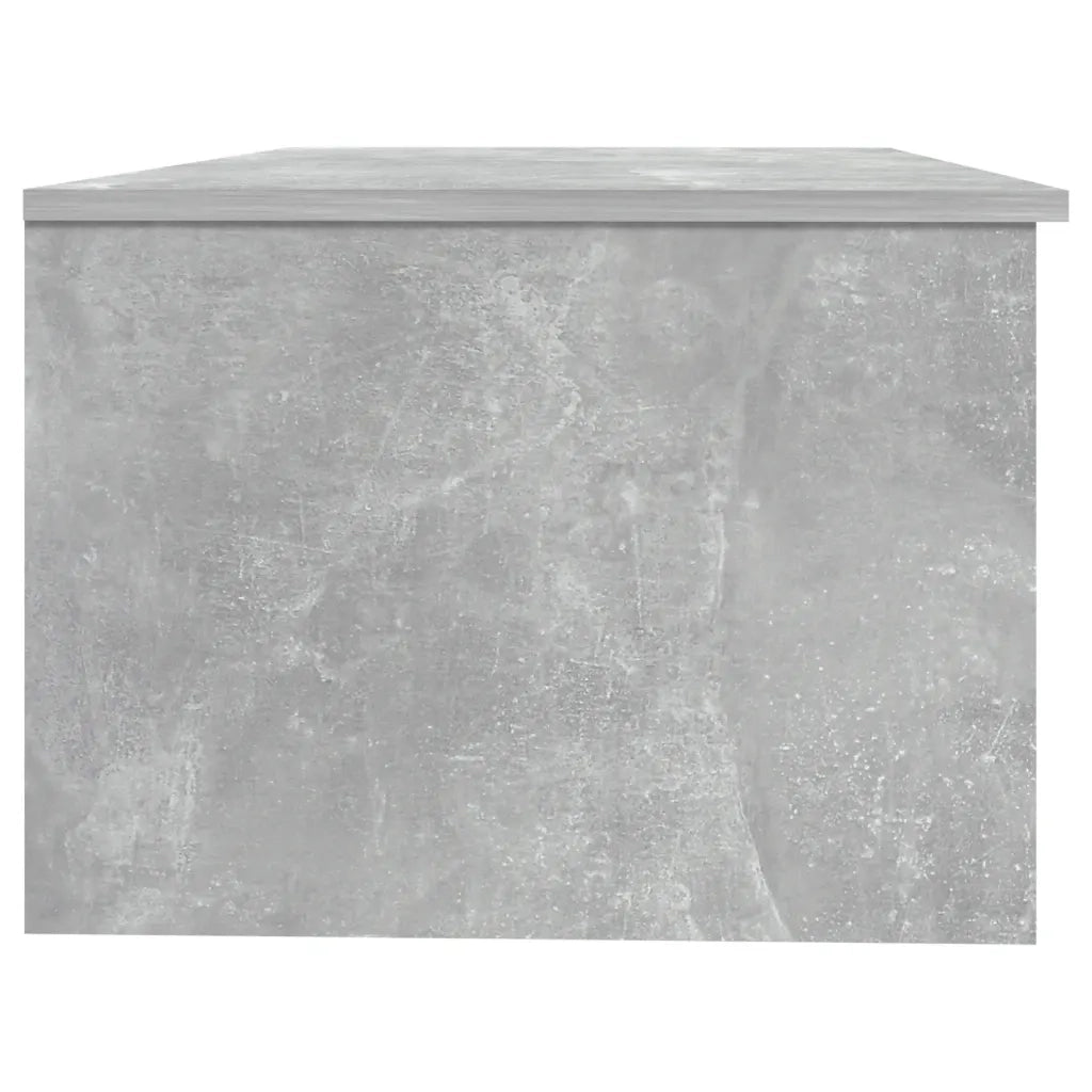 Tavolino Salotto Grigio Cemento 102x50x36 cm Legno Multistrato 811353