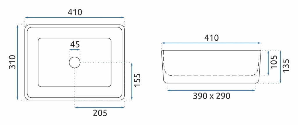 Lavabo Da Appoggio Rea Anita Mini