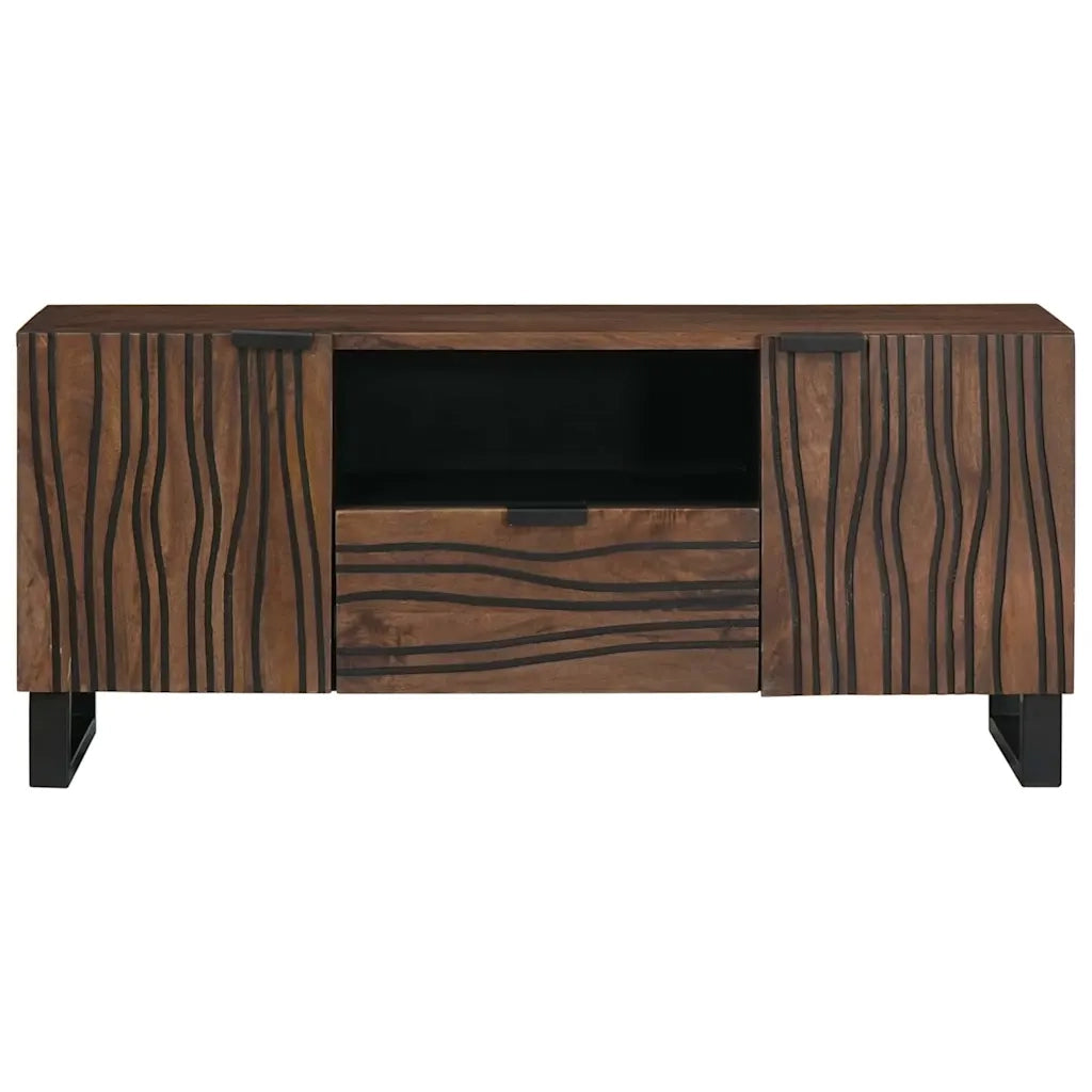 Mobile TV con cassetto-Credenza per TV Noce 105 x 33 x 46 cm Legno multistrato 431217