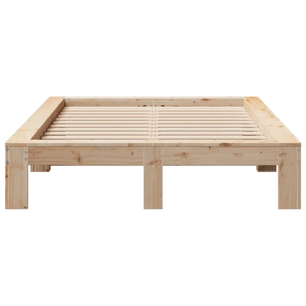 Letto senza Materasso 120x200 cm in Legno Massello di Pino