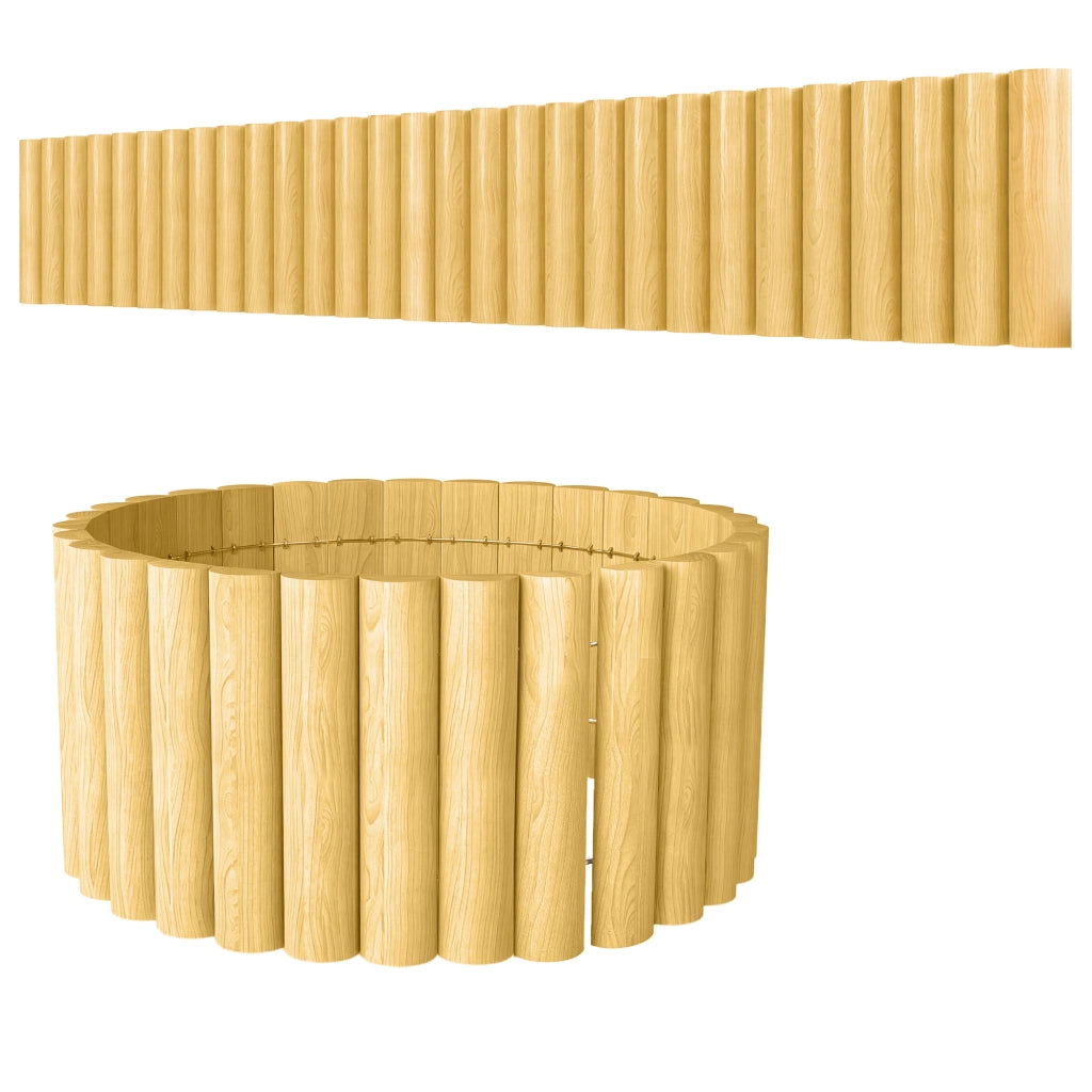 Recinzione da giardino in legno ¨C zephmum ¨C marrone 176x30 cm
