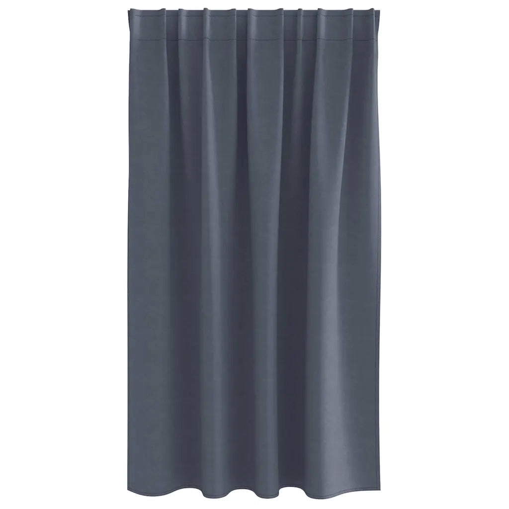 Tende Blackout con Anelli 2 pcs Antracite 140 x 140 cm 4107448