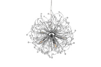 Lampada a Sospensione da Interno Attacco E14 in Metallo Cromo