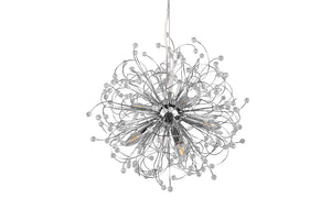 Lampada a Sospensione da Interno Attacco E14 in Metallo Cromo