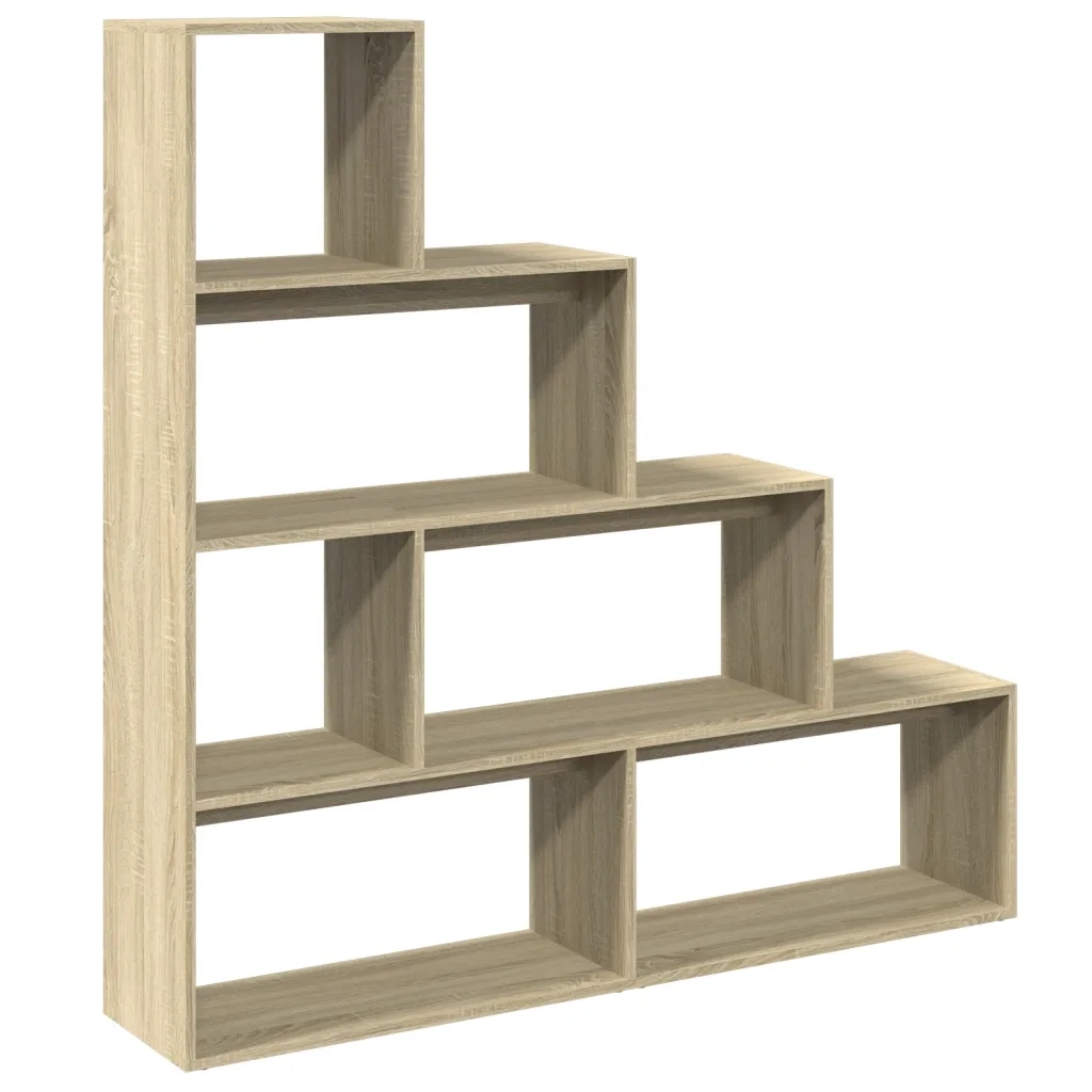 vidaXL Libreria 4 Ripiani Rovere Sonoma 143,5x29x143,5 cm Truciolato