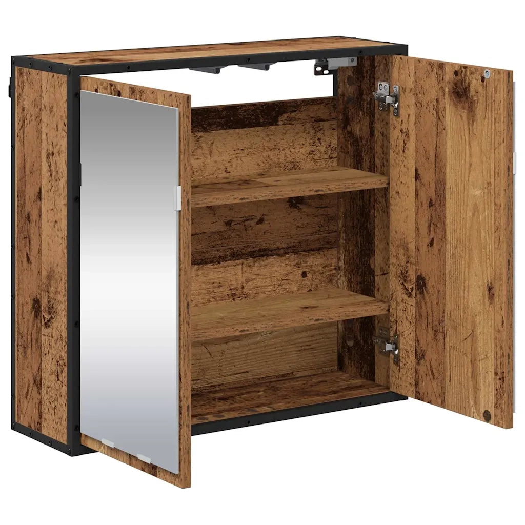 Scaffale da parete con porta Legno vecchio 65 x 20 x 60 cm CFW9758713