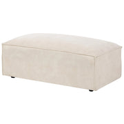 Poggiapiedi in velluto beige Pouf poggiapiedi Stile minimalista