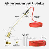 Bruciatore per erbacce a gas Diserbante per erbe infestanti Bruciatore Saldatore