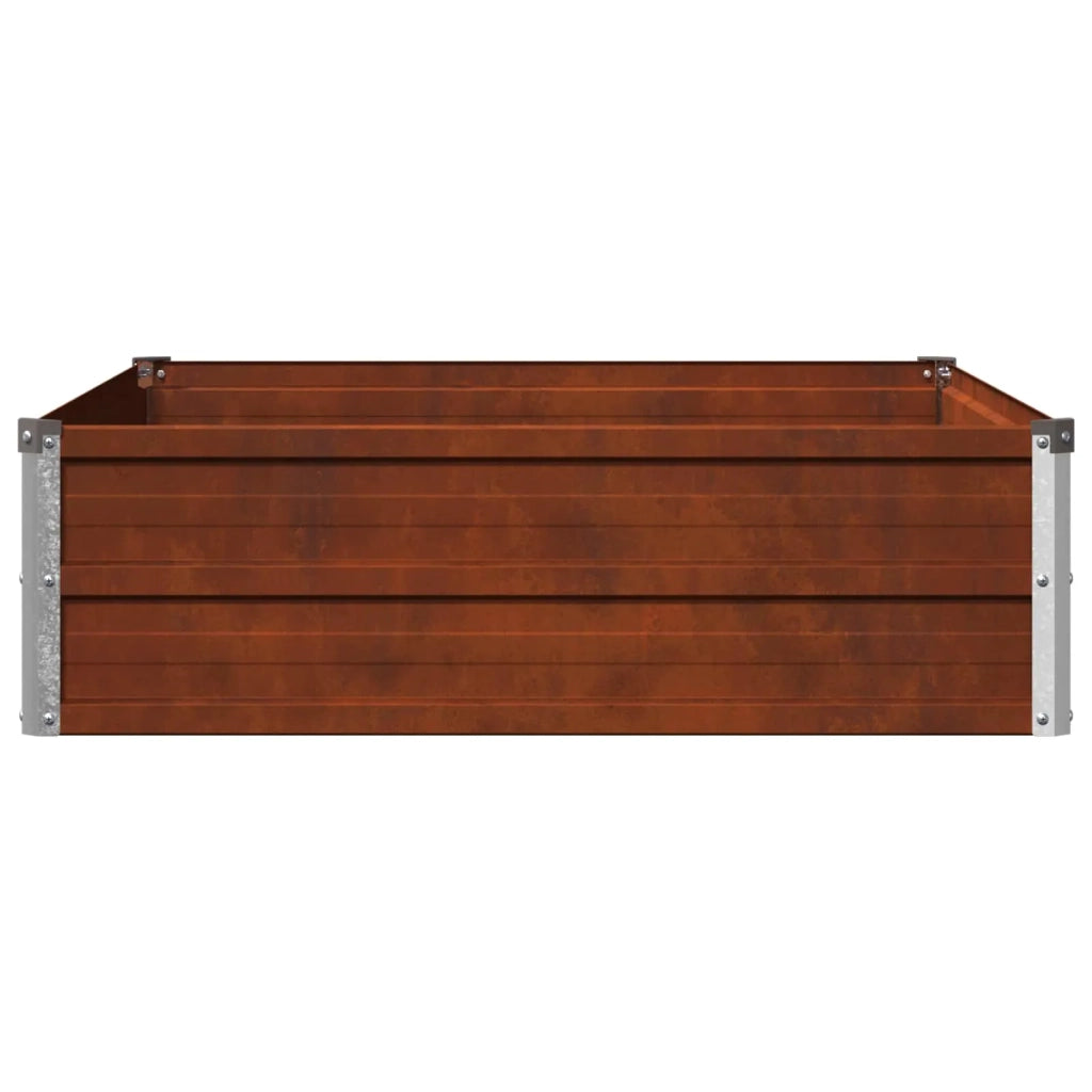 Letto rialzato da giardino Ruggine 100 x 80 x 24 cm cartone 8006468