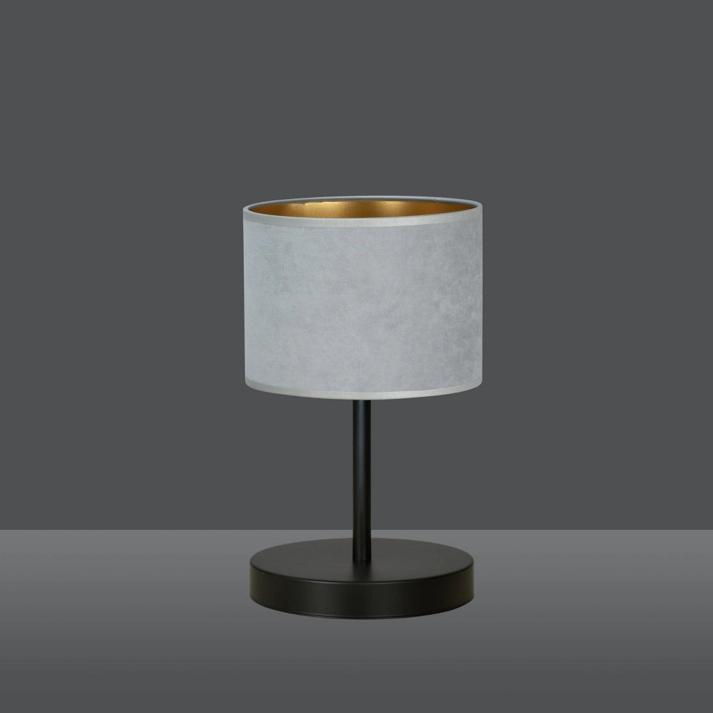 Lampada da tavolo Emibig Hilde nero/grigio E27 34cm