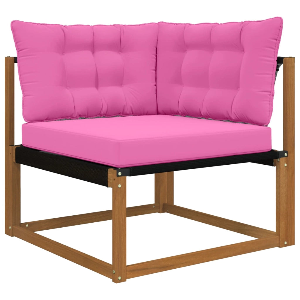 Cuscino per divano da esterno 3 pcs Rosa Poliestere 900929