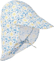 Cappello per bambini, copricapo estivo per bambini, cappello con protezione collo e fascia per bambini, cappello flapper, cappello da spiaggia protettivo UV (S: adatto per capelli da 48-54 cm) - protezione solare