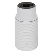 PORTALAMPADA E14 camicia filettata - col.bianco  - BricoGo