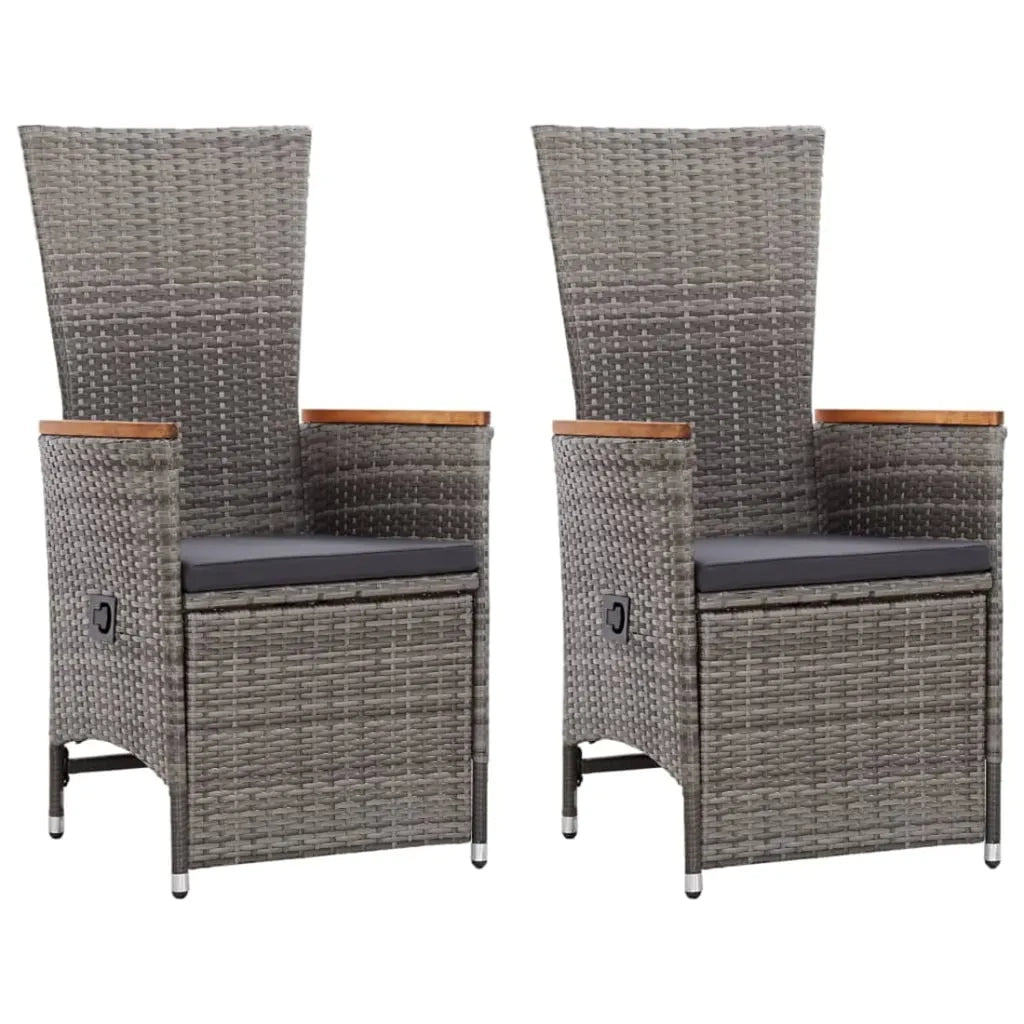 Set Mobili da Pranzo per Giardino 5 pz Grigio cod mxl 36260