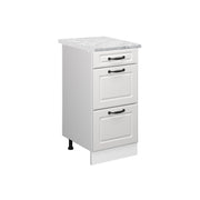 Vicco Mobiletto base per cucina Bianco casa di campagna 40 cm PL Marmo