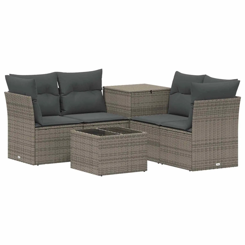 Set di divani 6 pz Grigio e Grigio Scuro 3447350