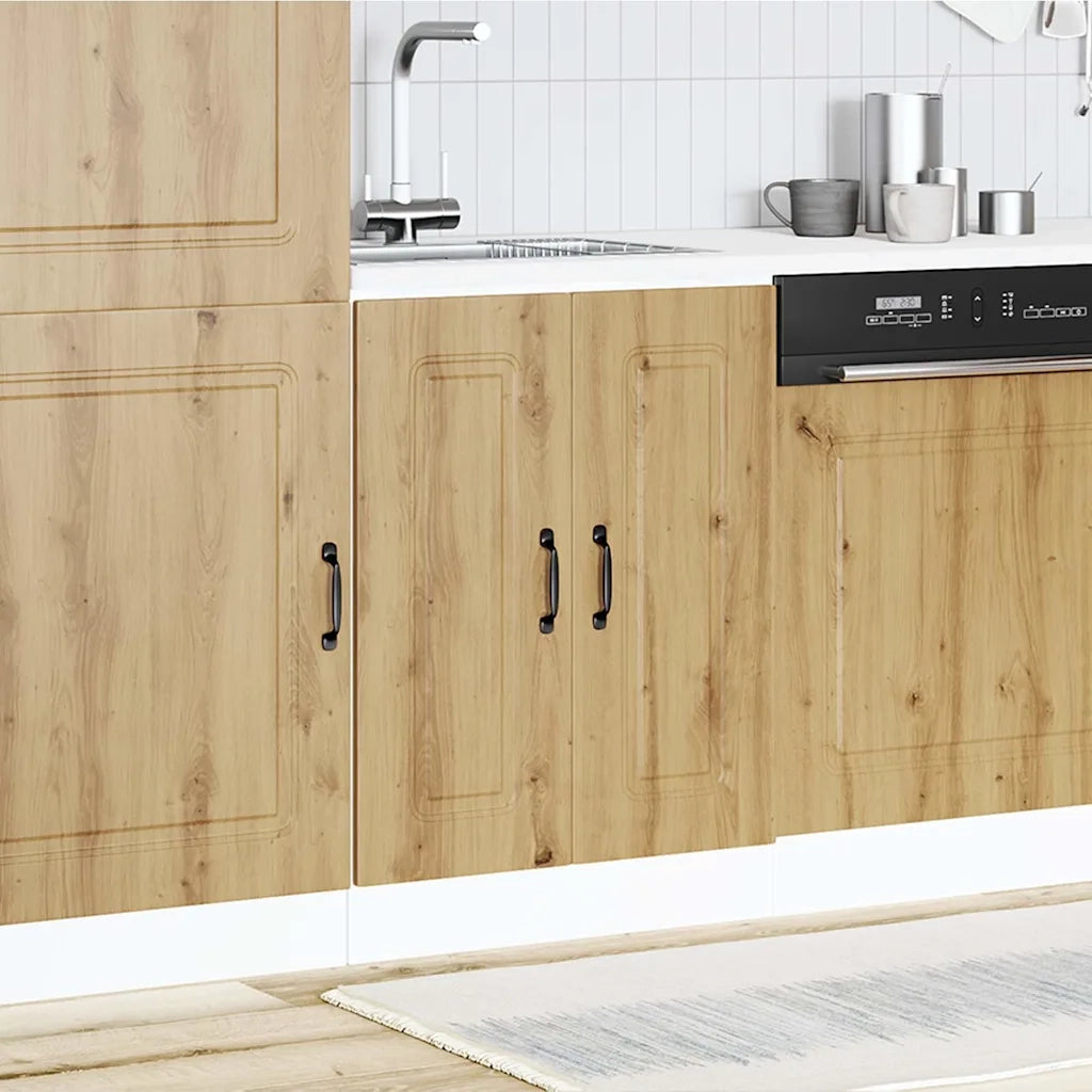 Mobile base lavello-Armadietto da bagno Kalmar Rovere Artigianale 60x46x81,5 cm