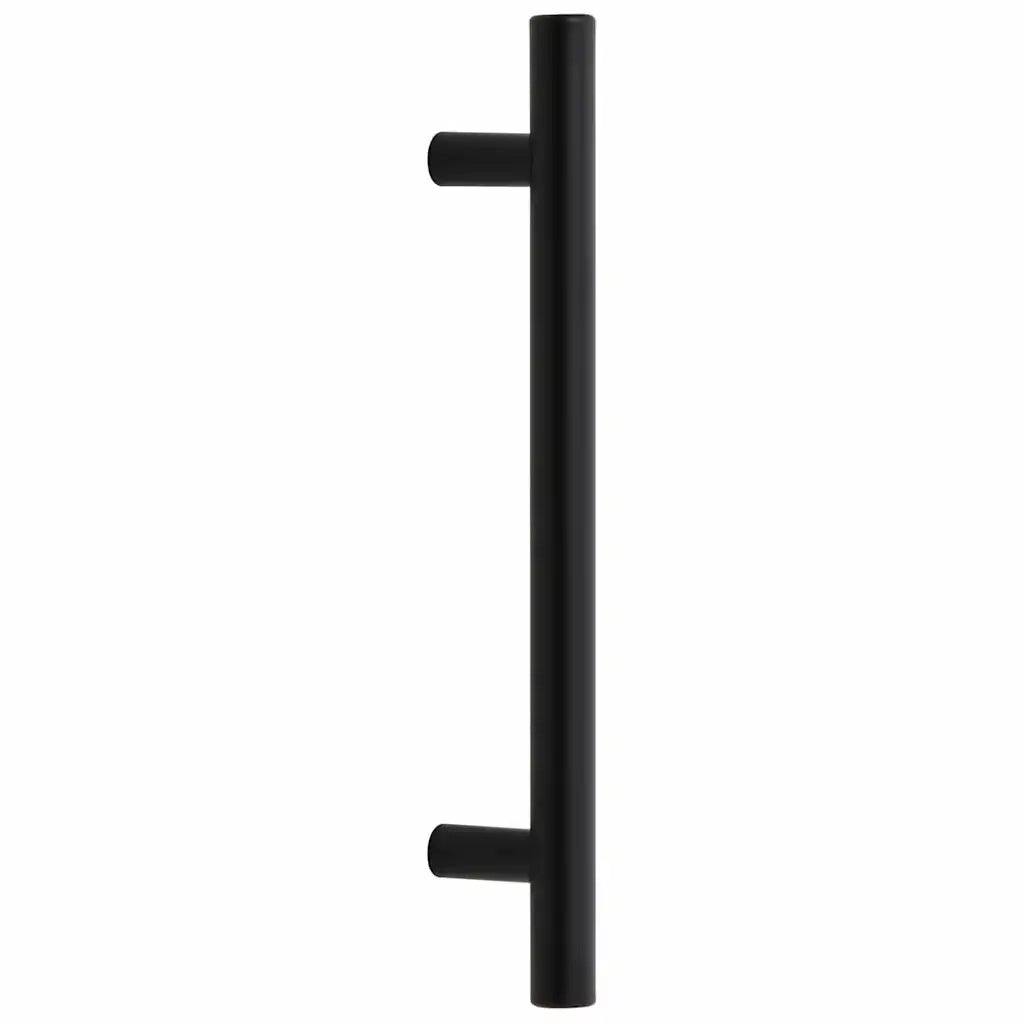 vidaXL Maniglie per Mobili 10pz Nere 128mm in Acciaio Inox