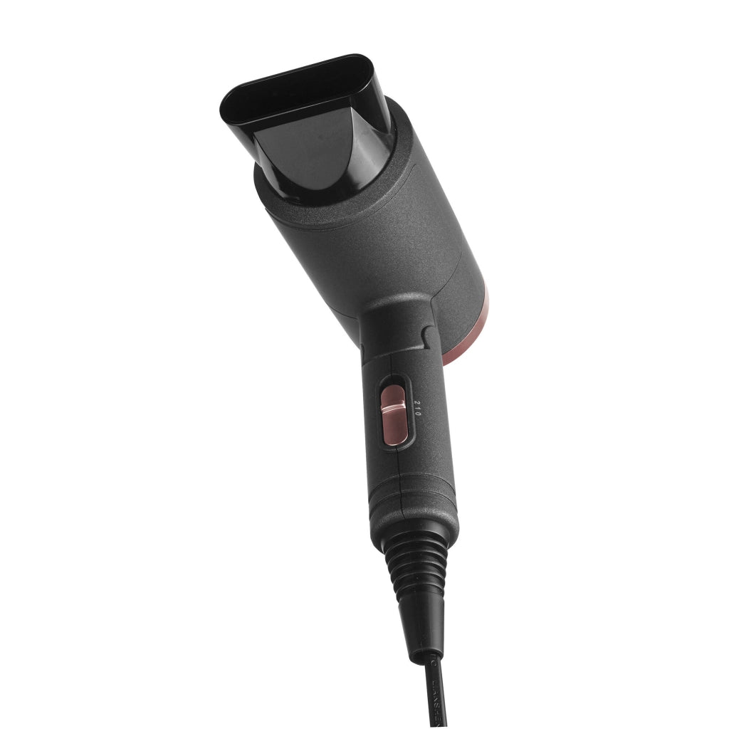 Asciugacapelli da viaggio pieghevole 1300W, 2 velocità 2 temperature, cavo lungo 1.8m con concentratore - SOGO