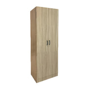 ARMADIO DA ARREDO IN LEGNO CON DUE ANTE COLORE ROVERE DIMENSIONI 60X42X180 CM