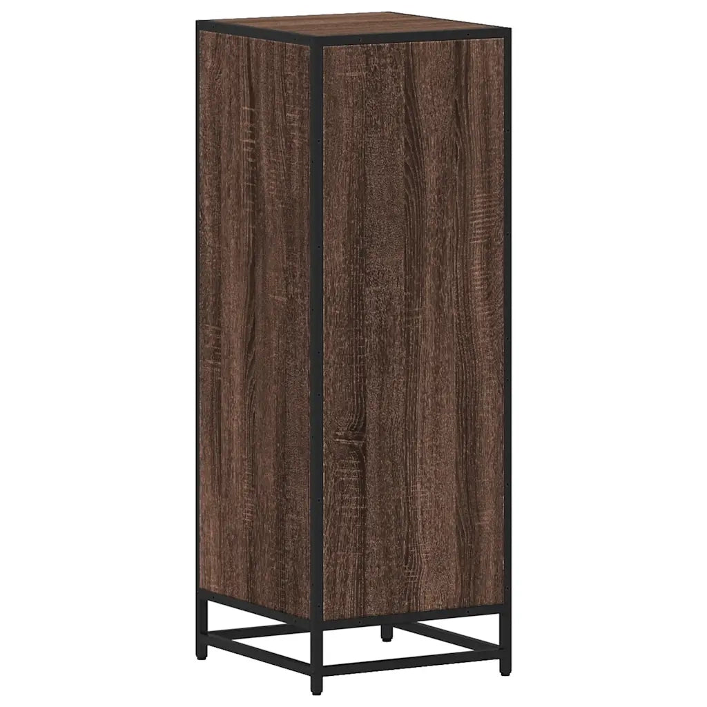Armadietto Bagno Rovere Marrone 35x37,5x100cm Legno Multistrato
