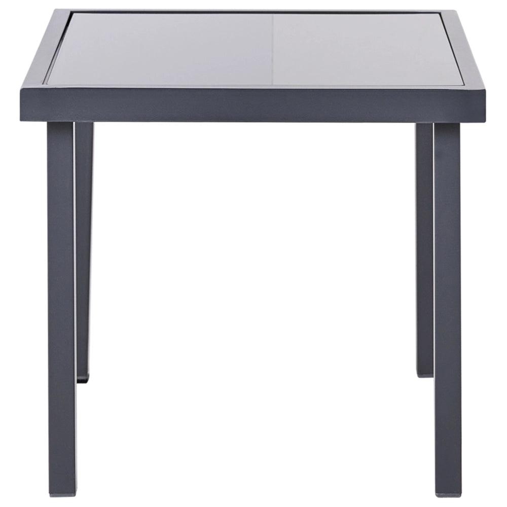 Set da bistrot in acciaio grigio scuro a 2 posti con tavolino da caffè Stile industriale moderno Balcone