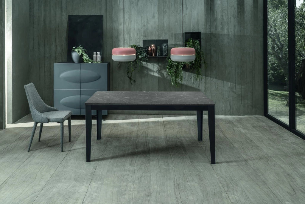 Tavolo Allungabile 130/290x80x76 cm in Melaminico Big Antracite