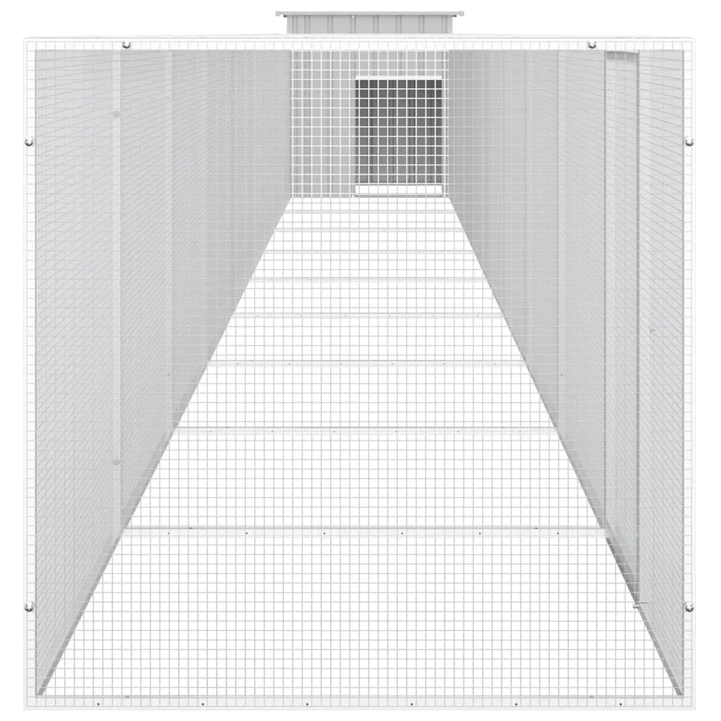 Gabbia per Polli Grigia 1000x91x100 cm Acciaio Zincato cod mxl 52886