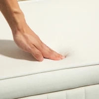 Panca Contenitore Ovale da 72L con Coperchio Sollevabile, in Tessuto Vellutato e Legno, 108x44x43.5 cm, Crema