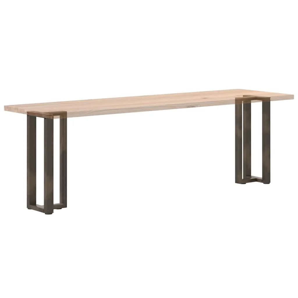 Set di 2 gambe regolabili per tavolo consolle a forma di T 25 x 28 x 73 cm design moderno acciaio nero 02_0057312