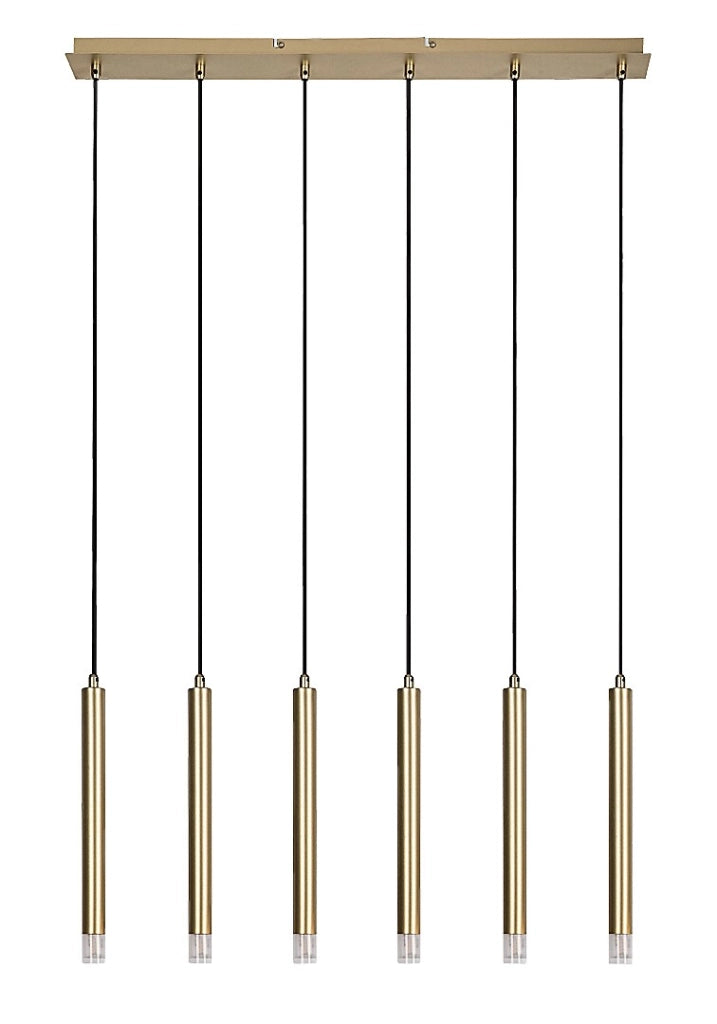 Lampada sospesa barra moderna Ramira oro 6xG9 Rabalux