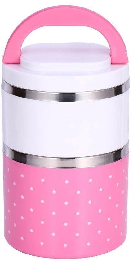 Lunchbox Isolante - 1/2/3 Strati - Uscita di Sicurezza - Adatto per Bambini - Ventiato - Maniglia per Comfort di Trasporto Facile - Contenitore di Cibo