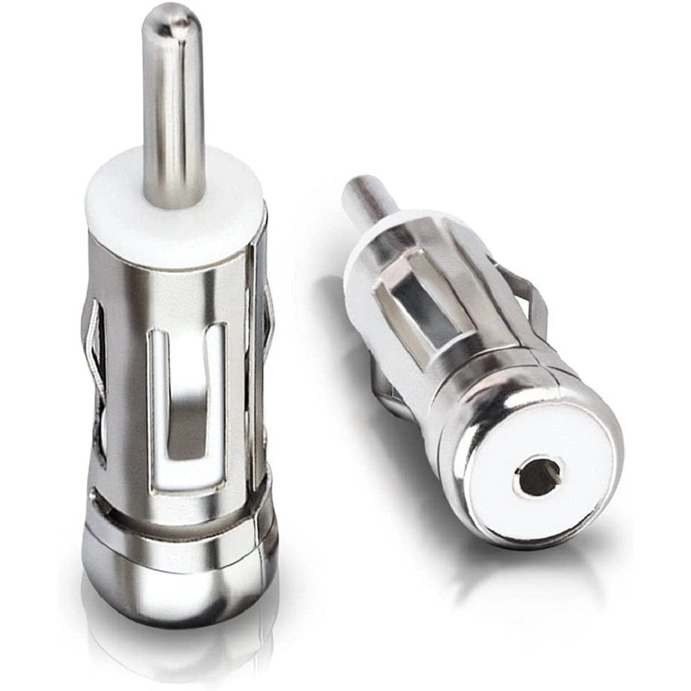 Trade Shop - 2pz Adattatore Antenna Autoradio Auto Universal Connettore Presa Iso A Spina Din -