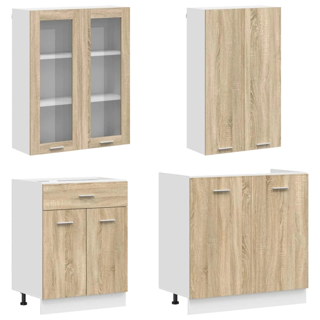 Unità Cucina LYON 4 pcs Rovere Sonoma Legno ingegnerizzato 3438365