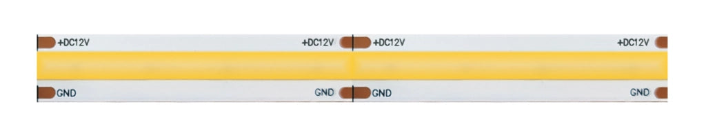 Striscia led 5m COB IP65 monocolore da 15W/MT 12V - 4000K