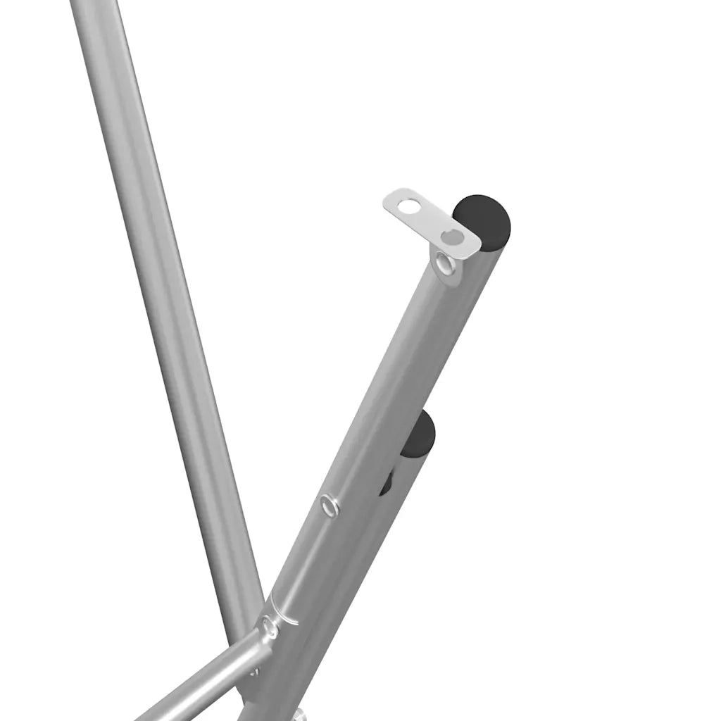 Gambe Pieghevoli per Tavolo da Bar Argento 45x53x108 cm Acciaio 288464
