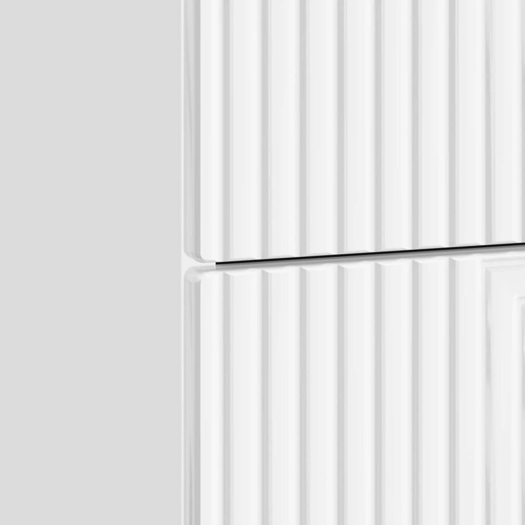 Armadio da Notte con cassetto Bianco Lucido 43 x 34,5 x 47,5 cm 894763