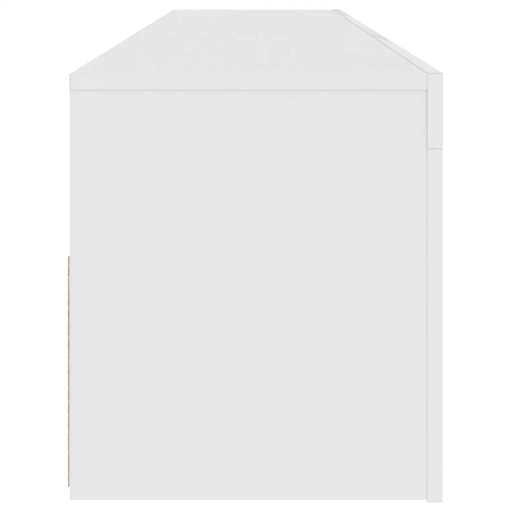 Mobile Porta TV con Luci LED Bianco 120x35x40 cm 804355