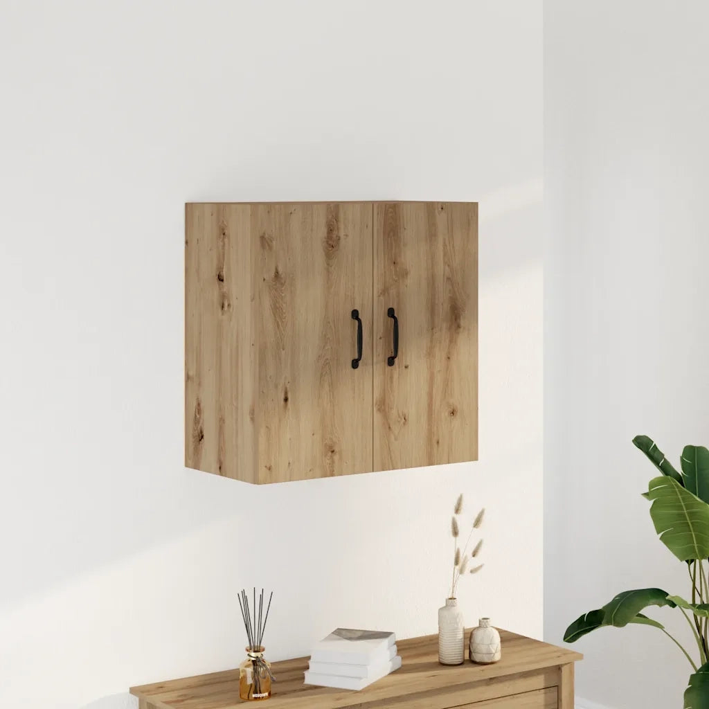 Armadietto a Muro | Mobile a Parete Rovere Artigianale 60x31x60 cm in Truciolato