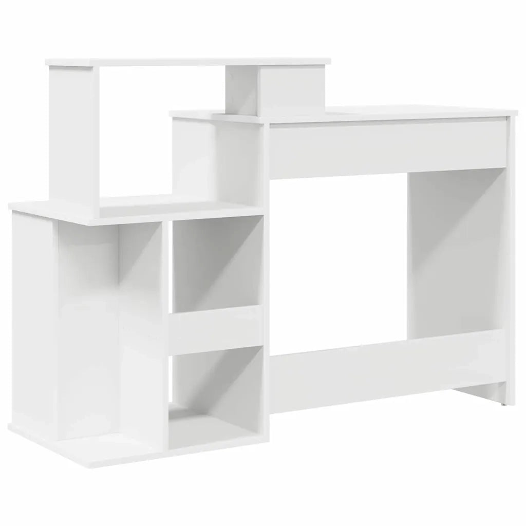 Scrivania Bianco 120,5 x 44 x 88,5 cm Legno multistrato 869474
