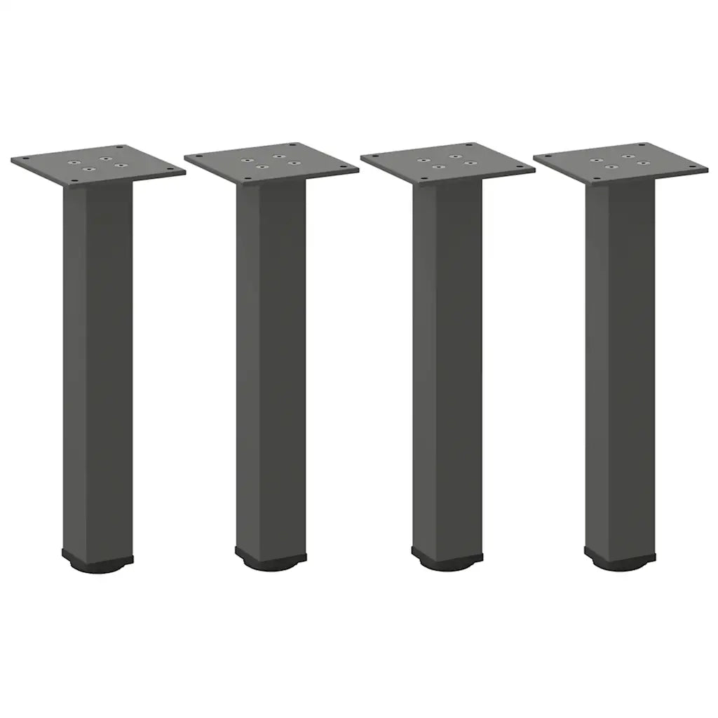 Gambe per tavolino 4 pz Antracite 42-44 cm Acciaio 4012454