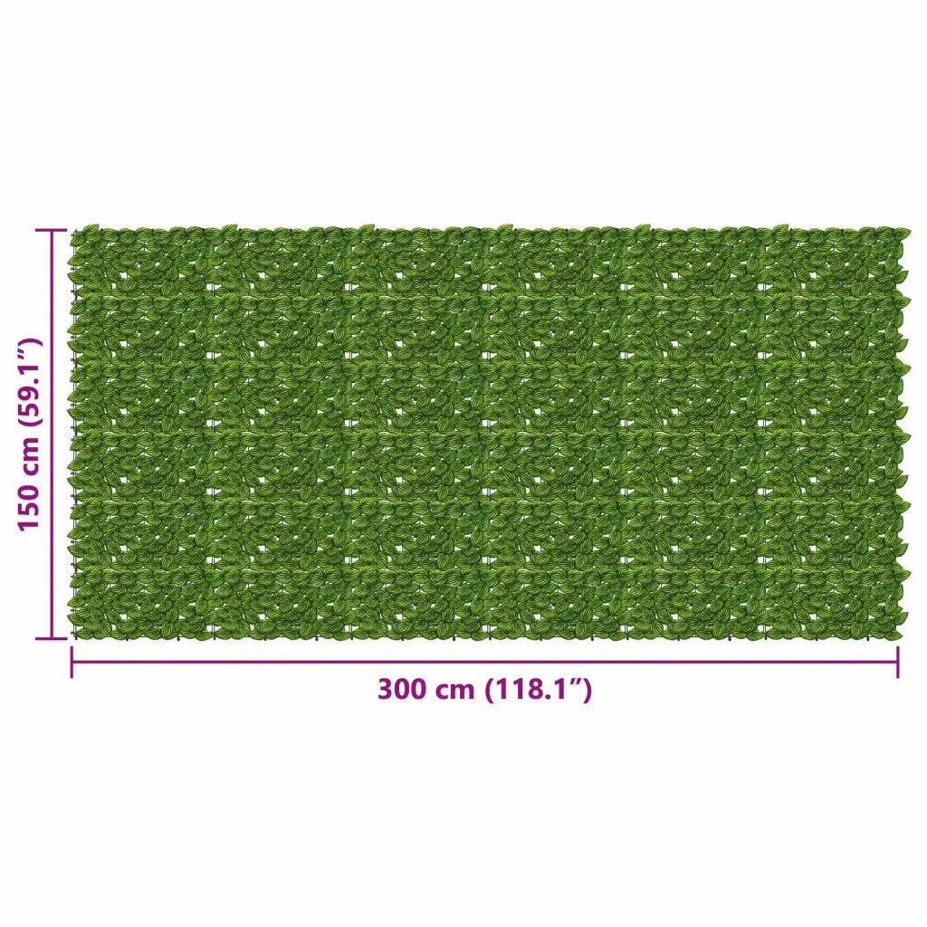 Schermo per balcone con foglie Verde e Giallo 300 x 150 cm 42040648